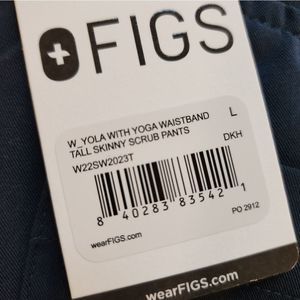 NWT Figs Dark Harbor Large Tall Yola Skinny with Yoga Waistband Pants